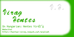 virag hentes business card